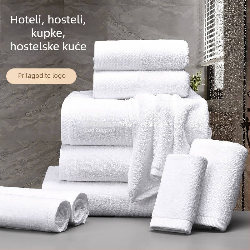 Hotelski ručnici, od 100% pamuka, debeli, pređa 32/21/16s, jednostruki, 25 g, upijanje 0–5 s