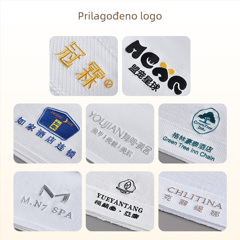 Hotelski ručnici, od 100% pamuka, debeli, pređa 32/21/16s, jednostruki, 25 g, upijanje 0–5 s