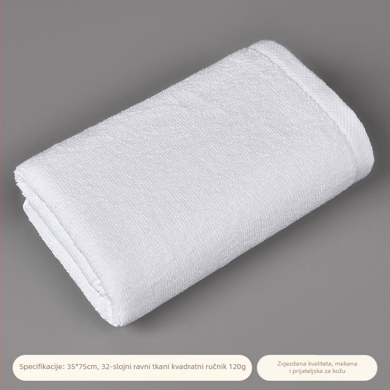 Hotelski ručnici, od 100% pamuka, debeli, pređa 32/21/16s, jednostruki, 25 g, upijanje 0–5 s