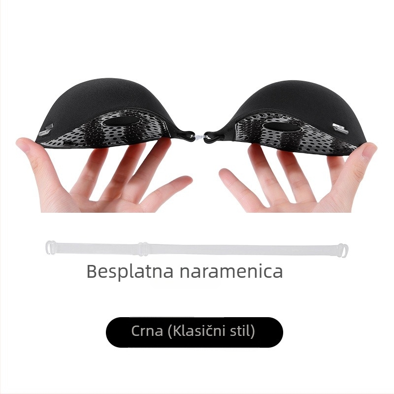 6 cm debeli silikon grudnjak jastučić, nevidljiv, jedne boje, za bikini i vjenčanu haljinu, prozračan, protiv opuštanja, poboljšava izgled grudi