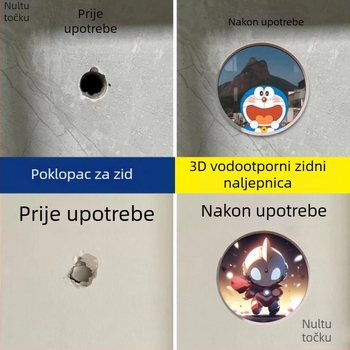 Naljepnica za zid za pokrivanje rupa vodovoda – akril, vodootporan