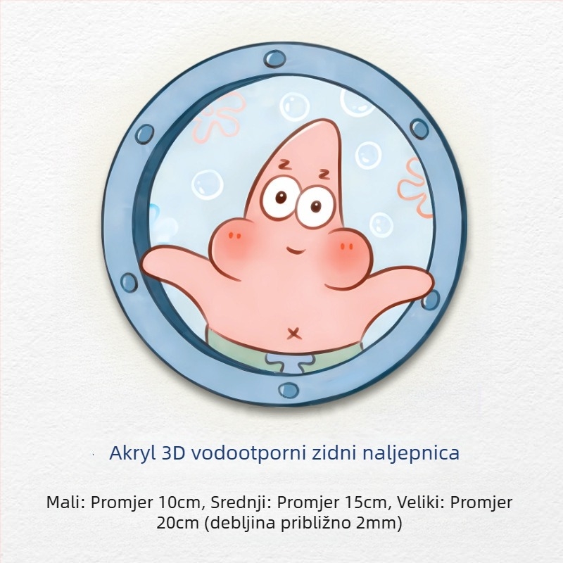 Naljepnica za zid za pokrivanje rupa vodovoda – akril, vodootporan