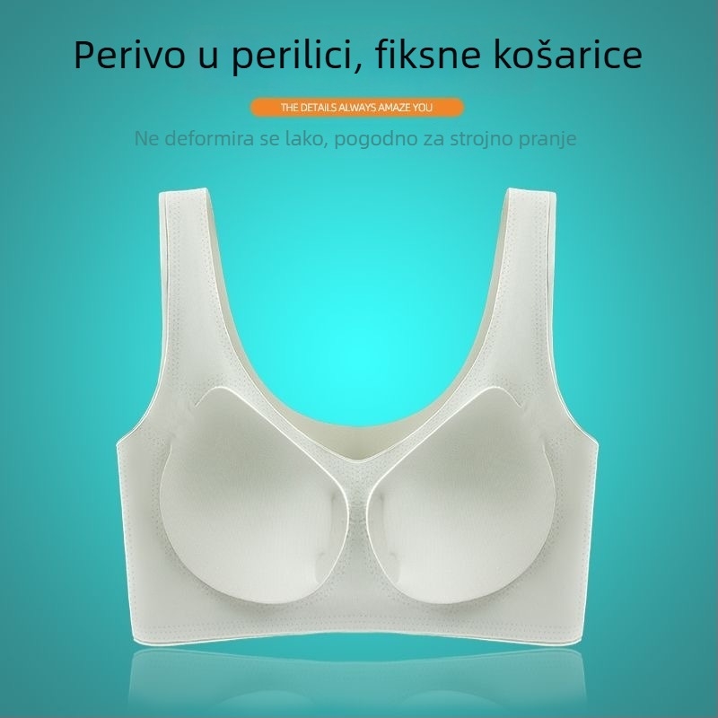 Bešavni grudnjak s dizanjem protiv gravitacije, oblikovanje košarica, tanak i udoban