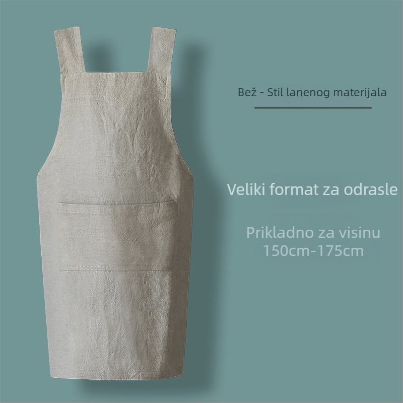 Pregača bez rukava u minimalističkom stilu