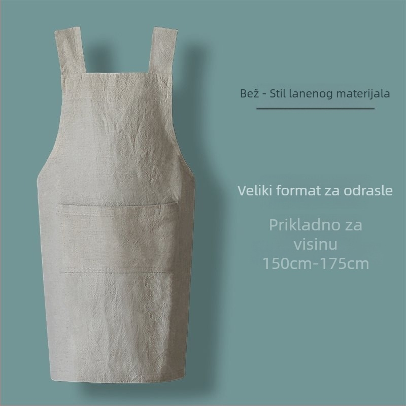 Pregača bez rukava u minimalističkom stilu