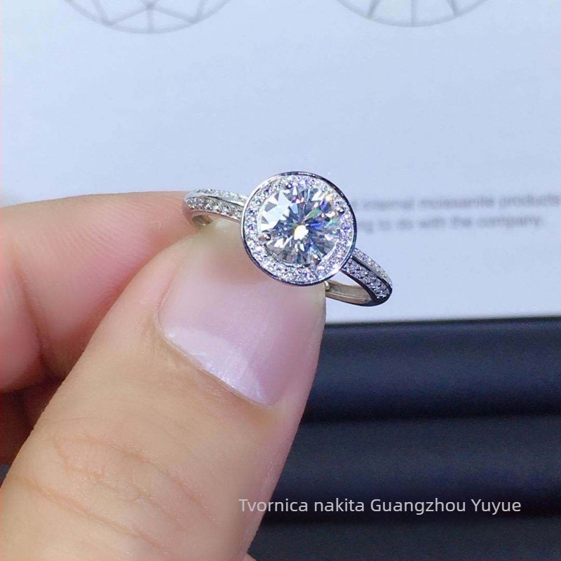 Prsten od 925 srebra s geometrijskim dizajnom i Seiko završnom obradom, Yuyue Jewelry