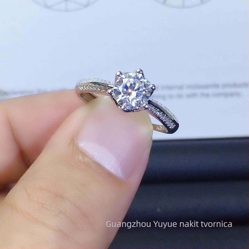 Prsten od 925 srebra s geometrijskim dizajnom i Seiko završnom obradom, Yuyue Jewelry