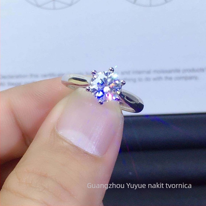 Prsten od 925 srebra s geometrijskim dizajnom i Seiko završnom obradom, Yuyue Jewelry