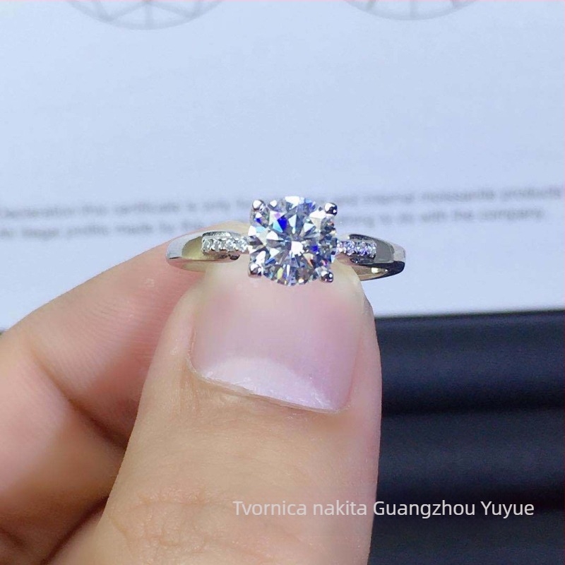 Prsten od 925 srebra s geometrijskim dizajnom i Seiko završnom obradom, Yuyue Jewelry