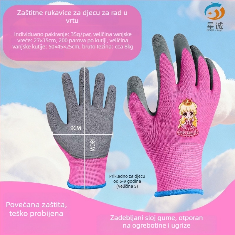 Dječje zaštitne rukavice za aktivnosti na otvorenom: protuklizne, vodootporne i otporne na rezanje, pogodne za ribolov, vrtlarstvo i kampiranje