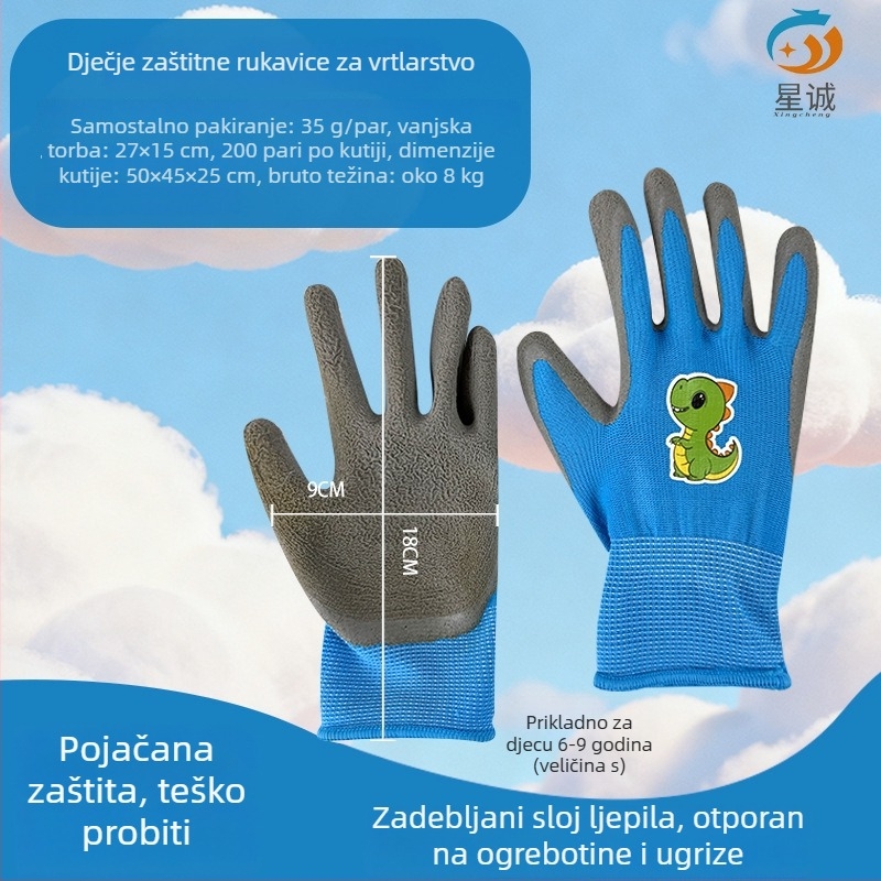 Dječje zaštitne rukavice za aktivnosti na otvorenom: protuklizne, vodootporne i otporne na rezanje, pogodne za ribolov, vrtlarstvo i kampiranje