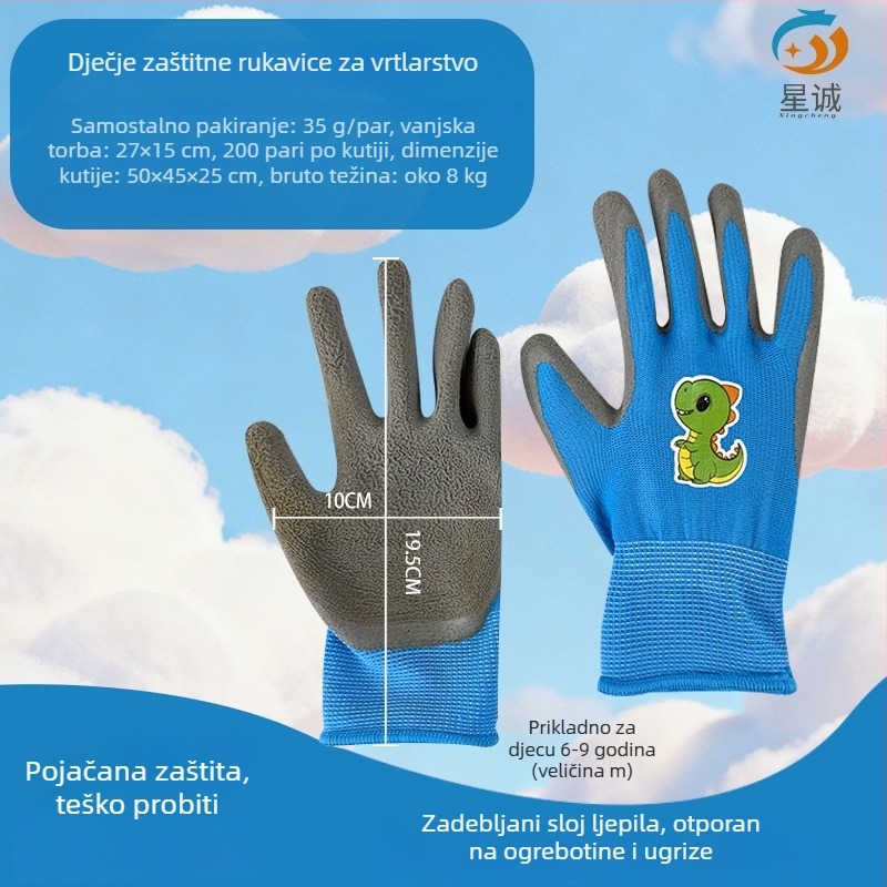 Dječje zaštitne rukavice za aktivnosti na otvorenom: protuklizne, vodootporne i otporne na rezanje, pogodne za ribolov, vrtlarstvo i kampiranje