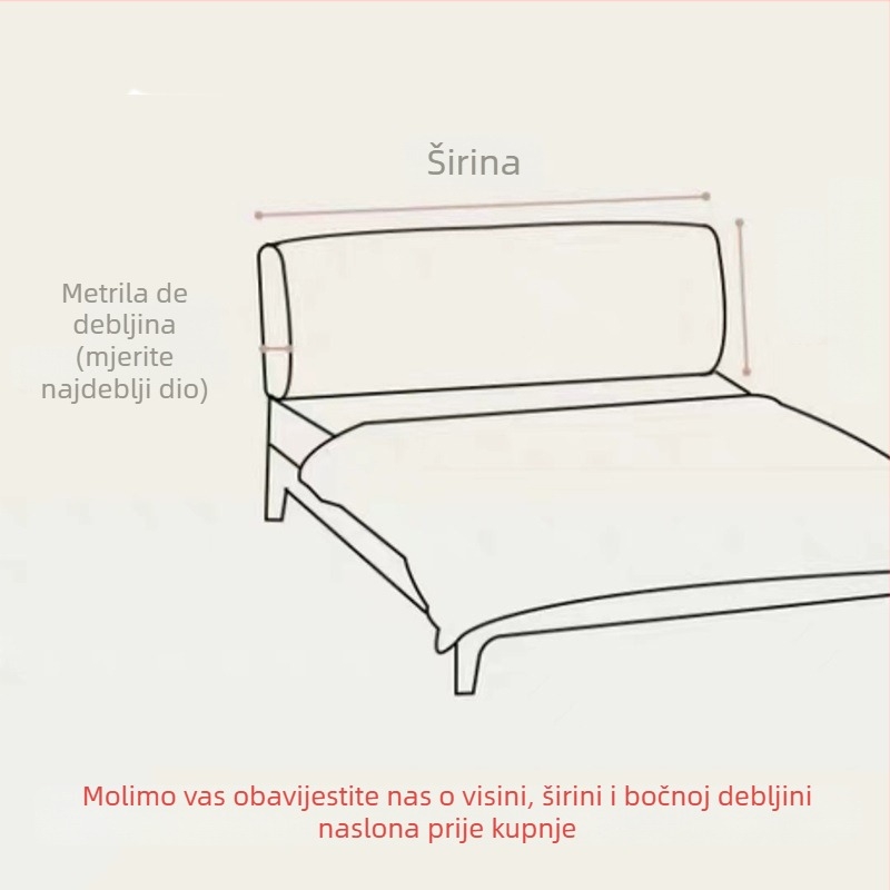 Navlaka za uzglavlje kreveta od PVC-a, kineskog stila, zaštita od prašine/sofe/klime, bez prilagodbe