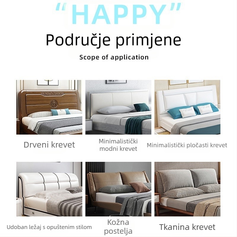 Navlaka za uzglavlje kreveta od PVC-a, kineskog stila, zaštita od prašine/sofe/klime, bez prilagodbe