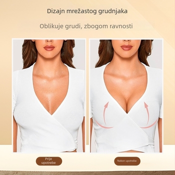 Naljepnice za grudi od najlona, okrugle čašice, mango mrežasta tkanina, prozračne, push-up, krilni dizajn