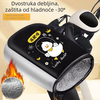 Unisex zimske rukavice za električni motocikl/skuter – vjetrootpornе, tople, s flis podstavom