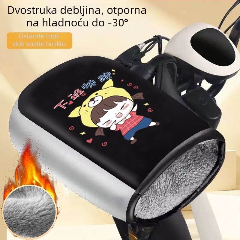 Unisex zimske rukavice za električni motocikl/skuter – vjetrootpornе, tople, s flis podstavom