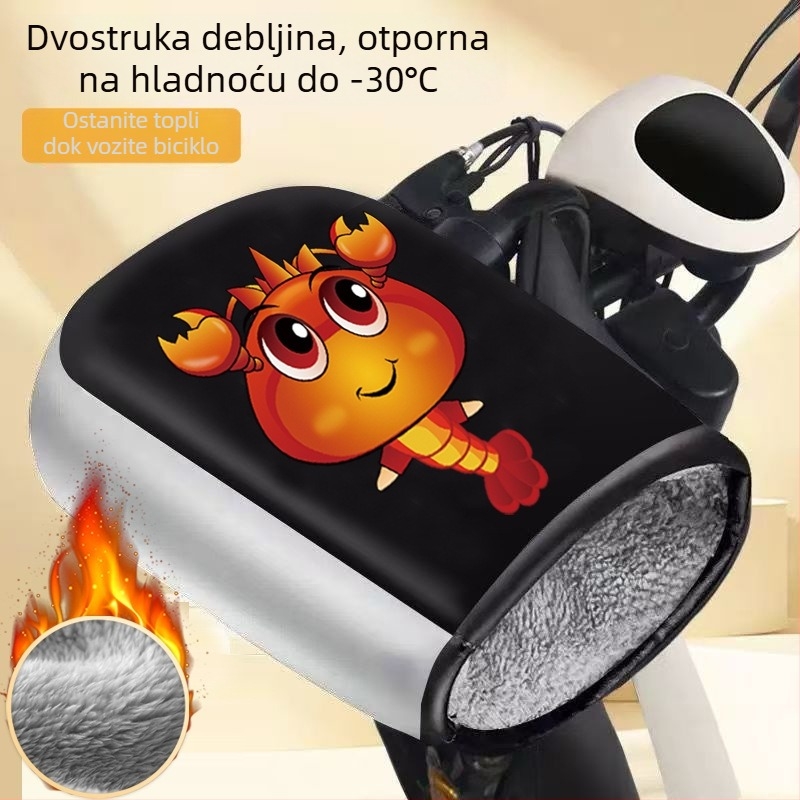 Unisex zimske rukavice za električni motocikl/skuter – vjetrootpornе, tople, s flis podstavom