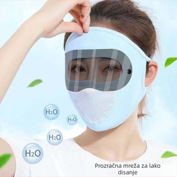 Maska za lice za zaštitu od sunca - poliester vlakno, za djecu, jesenska upotreba, topla maska
