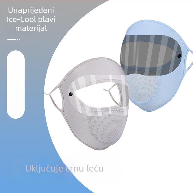 Maska za lice za zaštitu od sunca - poliester vlakno, za djecu, jesenska upotreba, topla maska