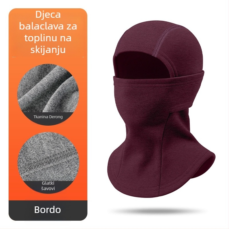 Unisex zimska višefunkcionalna maska za skijanje s Derong polyesterom i 11–20% elastanom, brzo sušenje, prozračnost, otporna na vjetar, održava toplinu, integrirana zaštita vrata