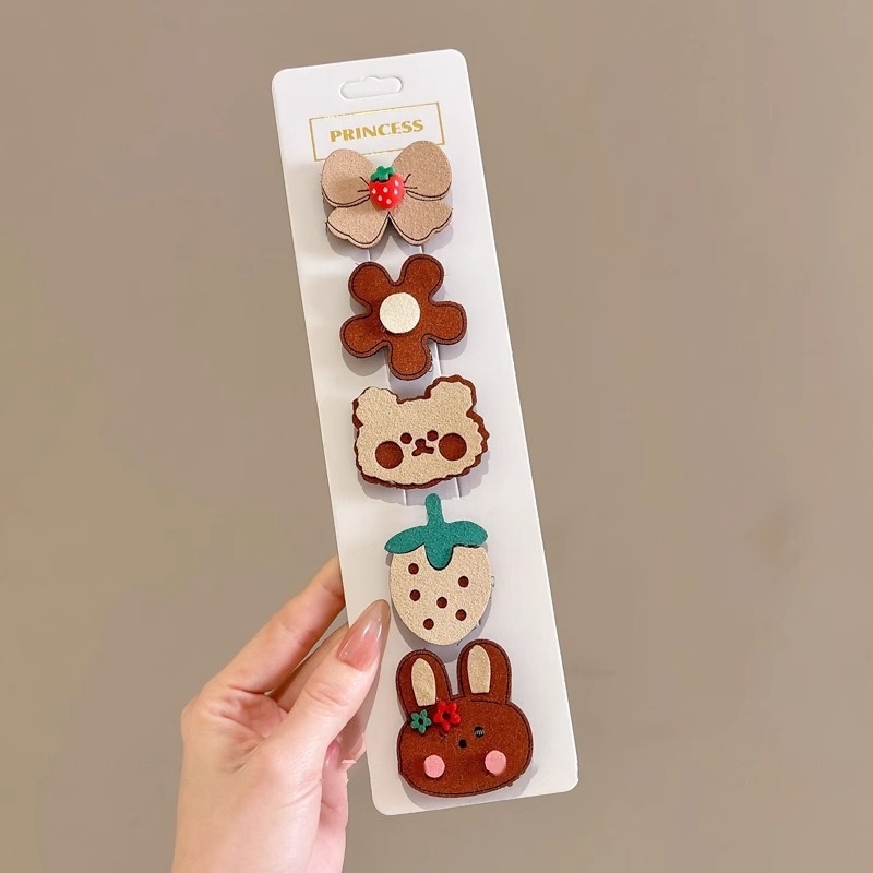 Spona za kosu za djecu - Tkanina, crtani stil, ručno izrađeno