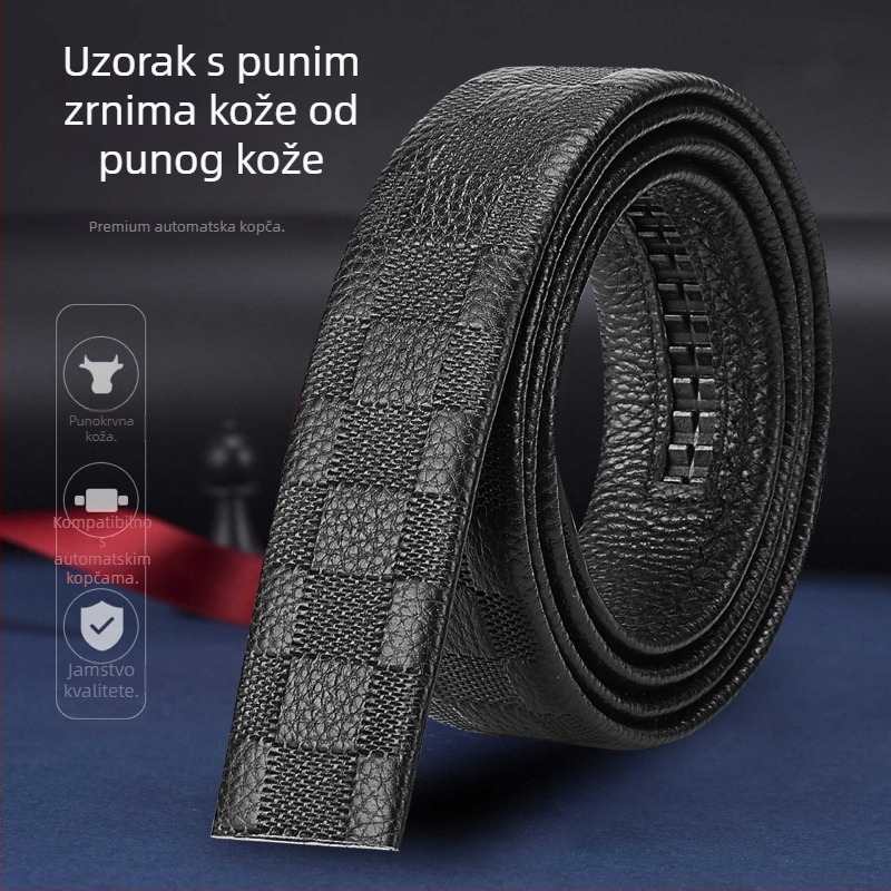 Muški kaiš s automatskim kopčanjem – poslovni casual i opušten stil, proljeće 2025, Qingqi Paul