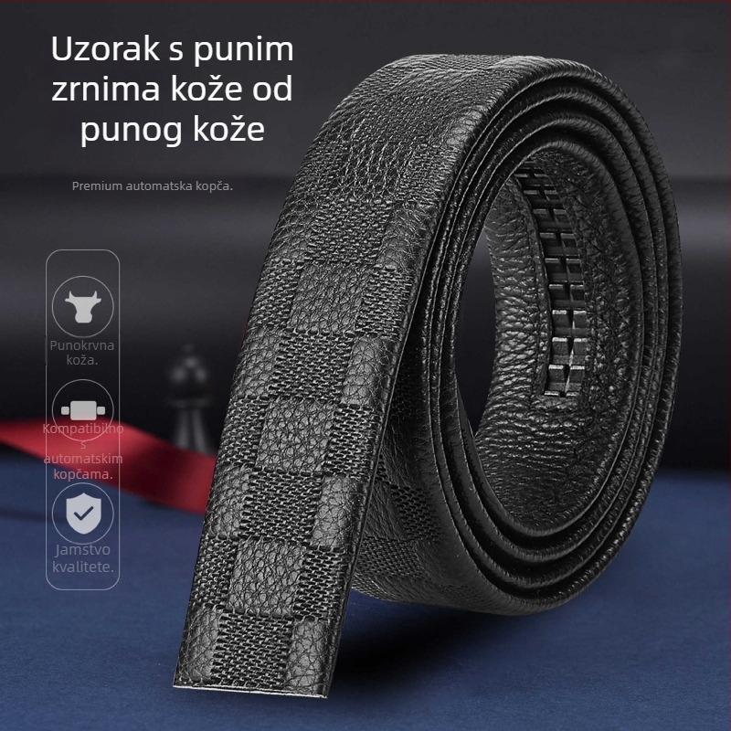 Muški kaiš s automatskim kopčanjem – poslovni casual i opušten stil, proljeće 2025, Qingqi Paul