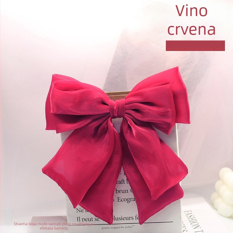 Klip za kravatu s cvijetom na ovratniku — mrežasti mašni broš, dijagonalna mašna, dvostruki sloj dizajna, kristalni naglasak na dekoltu