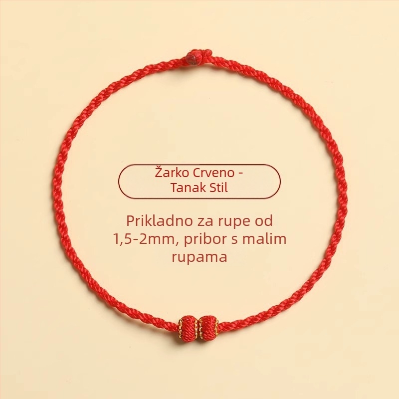 Pleteni narukvica od užeta, etničkog stila, unisex, ručno pletena, pakirana u individualnoj ambalaži