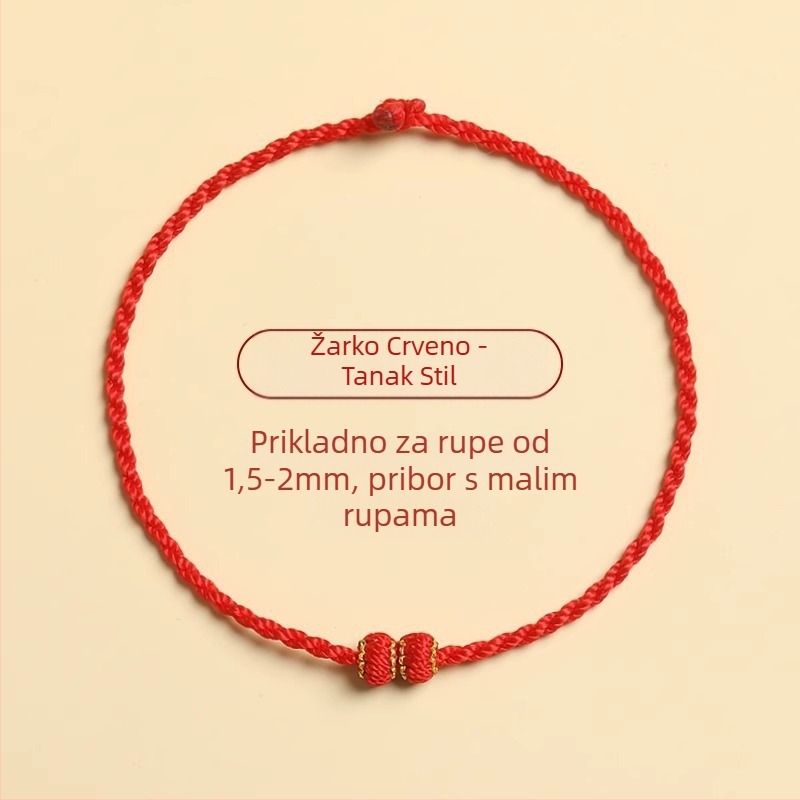 Pleteni narukvica od užeta, etničkog stila, unisex, ručno pletena, pakirana u individualnoj ambalaži