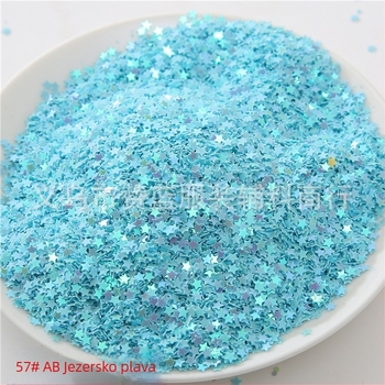 3 mm zvjezdaste sequin za nokte, ukrasne perle za nokte, DIY punjenje kristalnog slima, UV ljepilo