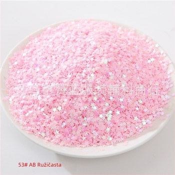 3 mm zvjezdaste sequin za nokte, ukrasne perle za nokte, DIY punjenje kristalnog slima, UV ljepilo