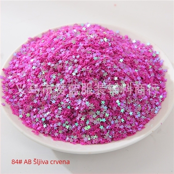 3 mm zvjezdaste sequin za nokte, ukrasne perle za nokte, DIY punjenje kristalnog slima, UV ljepilo