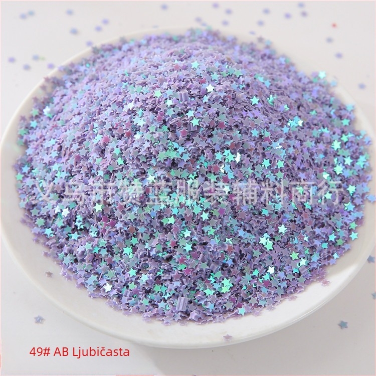 3 mm zvjezdaste sequin za nokte, ukrasne perle za nokte, DIY punjenje kristalnog slima, UV ljepilo
