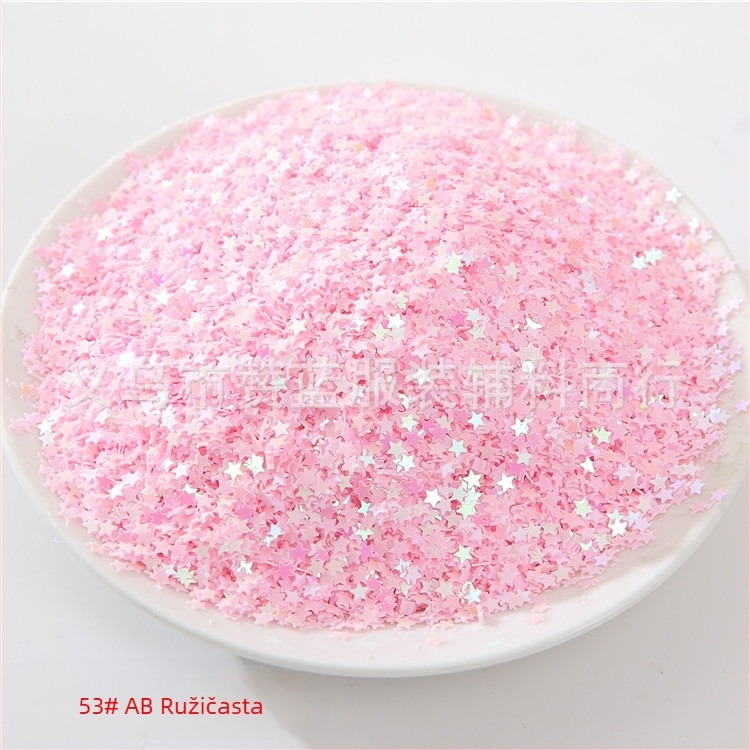 3 mm zvjezdaste sequin za nokte, ukrasne perle za nokte, DIY punjenje kristalnog slima, UV ljepilo