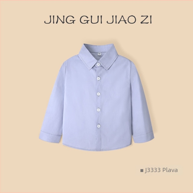 Dječja košulja s dugim rukavima, prugasta, od 100% pamuka, mekana tkanina, za proljeće i jesen, uzrast 3–8 godina