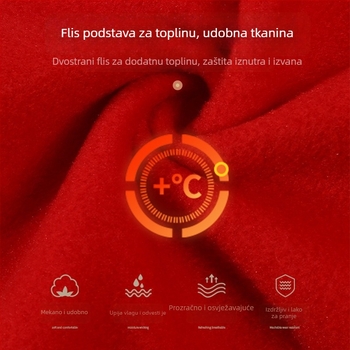 Radna vesta od poliestera s fleec podlogom, stojeći ovratnik, zatvarač na zip, bočni džepovi, za jesen i zimu