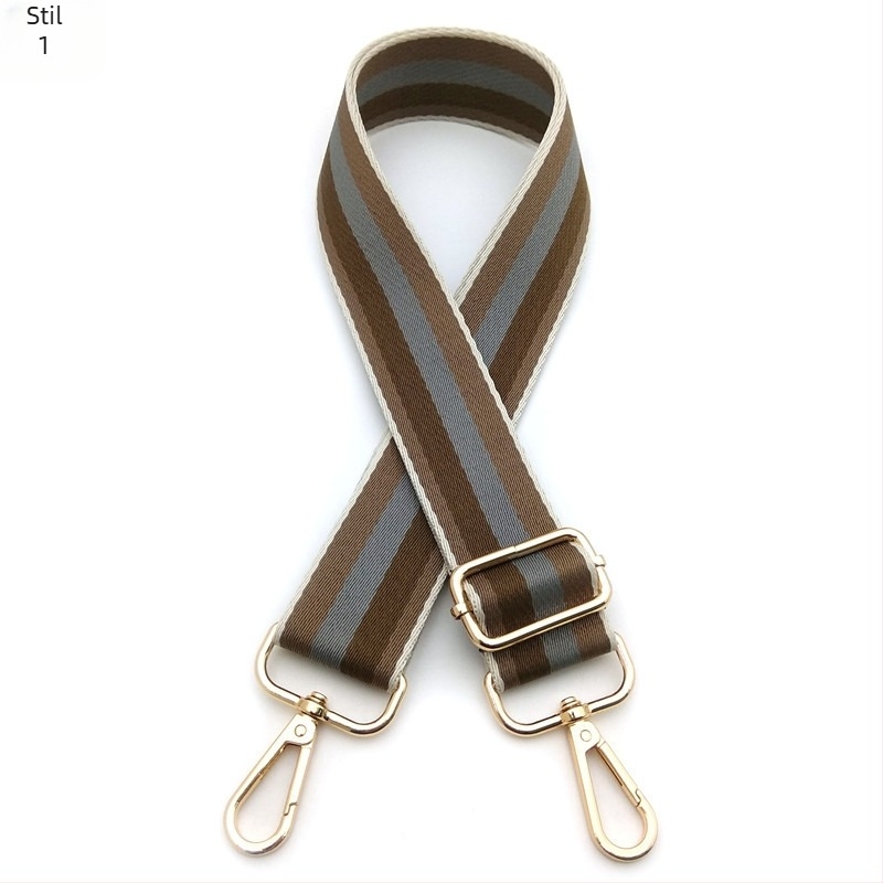 Remen za ramena s prugastim uzorkom, poliester materijal, dizajn za smanjenje opterećenja, izdanje Zima 2025
