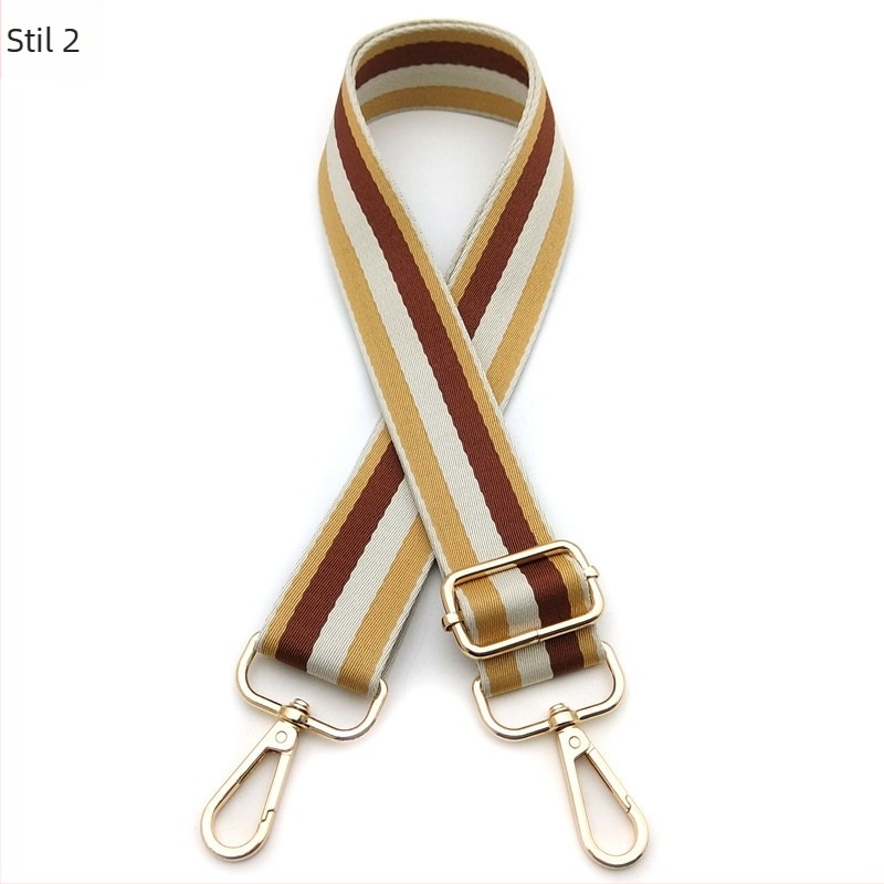 Remen za ramena s prugastim uzorkom, poliester materijal, dizajn za smanjenje opterećenja, izdanje Zima 2025