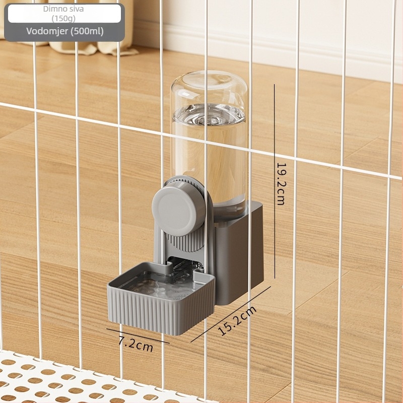 Automatski hranilnik i dispenser vode za kućne ljubimce, za viseću kućicu, plastike, univerzalno za sve kućne ljubimce, Craftsman's quality.