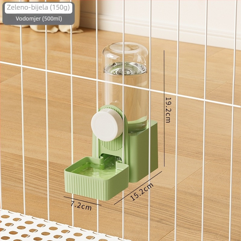 Automatski hranilnik i dispenser vode za kućne ljubimce, za viseću kućicu, plastike, univerzalno za sve kućne ljubimce, Craftsman's quality.