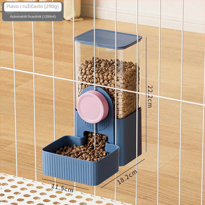 Automatski hranilnik i dispenser vode za kućne ljubimce, za viseću kućicu, plastike, univerzalno za sve kućne ljubimce, Craftsman's quality.