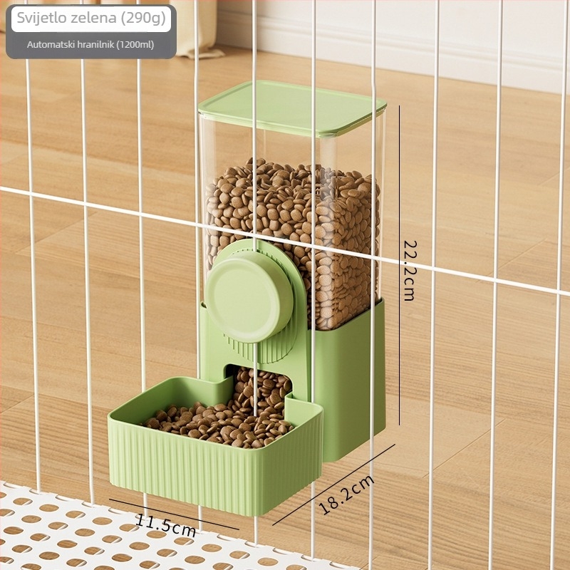 Automatski hranilnik i dispenser vode za kućne ljubimce, za viseću kućicu, plastike, univerzalno za sve kućne ljubimce, Craftsman's quality.