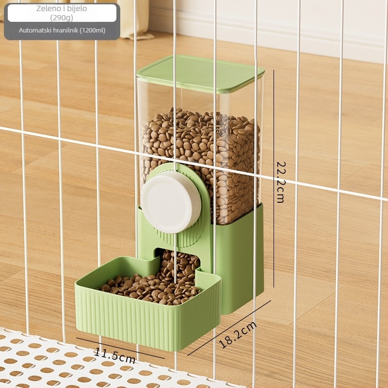 Automatski hranilnik i dispenser vode za kućne ljubimce, za viseću kućicu, plastike, univerzalno za sve kućne ljubimce, Craftsman's quality.