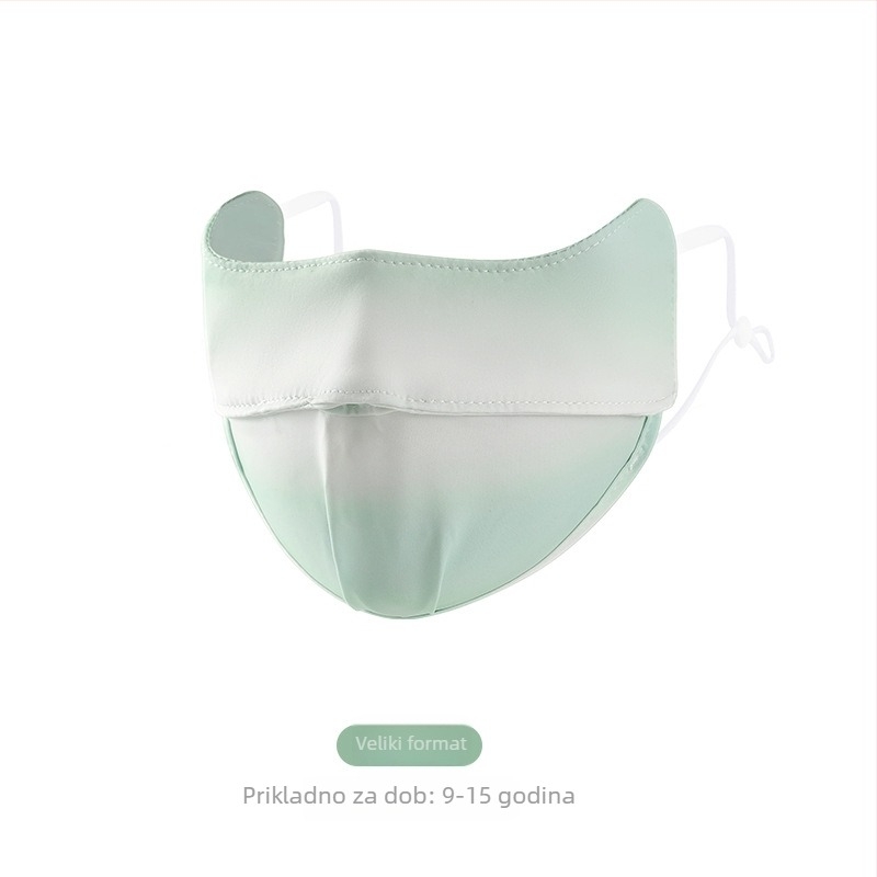 Dječja maska od Ice Silk s UV zaštitom UPF50+, Cartoon dizajn, s trakom za uho, satin završetak