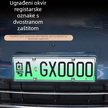 Okvir za registracijske pločice Wenjie M8 (ažurirana verzija) – plastični, okvir s cijelim rubom, kompatibilan s 25 modela Wenjie M8