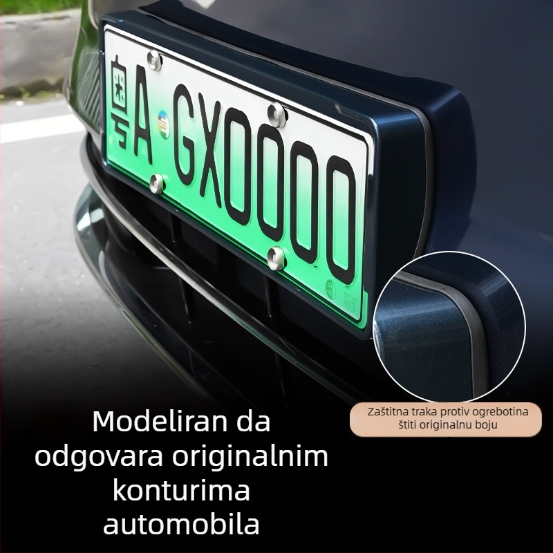 Okvir za registracijske pločice Wenjie M8 (ažurirana verzija) – plastični, okvir s cijelim rubom, kompatibilan s 25 modela Wenjie M8