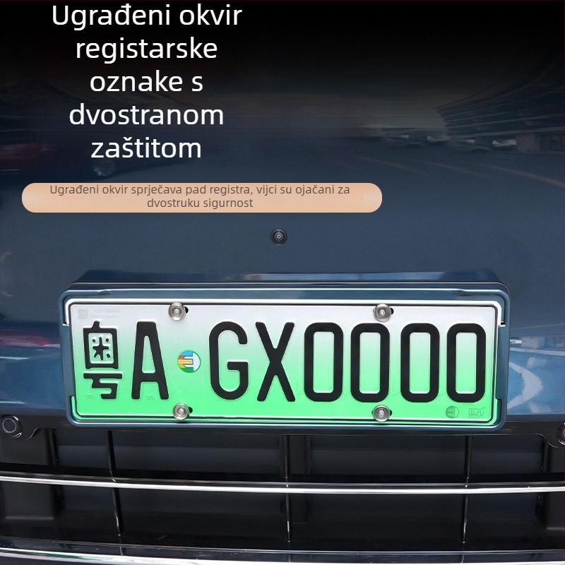 Okvir za registracijske pločice Wenjie M8 (ažurirana verzija) – plastični, okvir s cijelim rubom, kompatibilan s 25 modela Wenjie M8