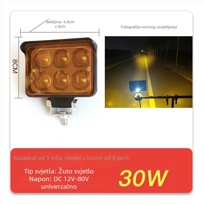Kamionski LED reflektor, napajanje 12-80V, snaga 20-160W, IP67, kućište od lijevanog aluminija